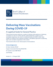 Delivering Mass Vaccinations During COVID-19: A Logistical Guide for General Practice [updated 25th August 2020]